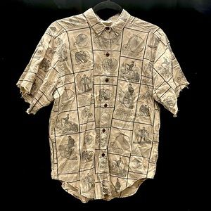 80s Novelty Print Button Down